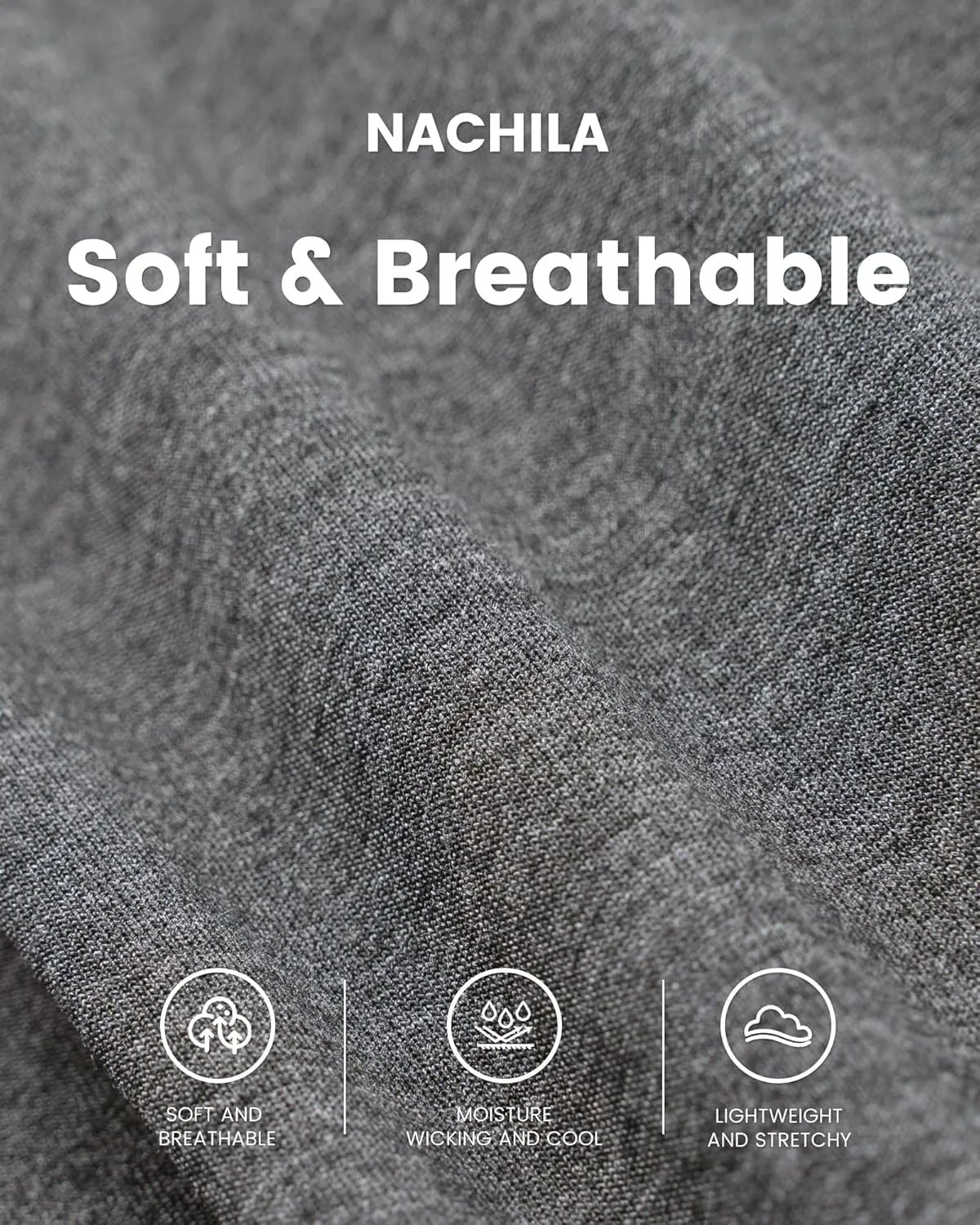 NACHILA Men's Pajamas Pants-Viscose Made from Bamboo, Soft Jogger Pants Comfy Sleep Pants Cool Pjs Bottoms with Pockets