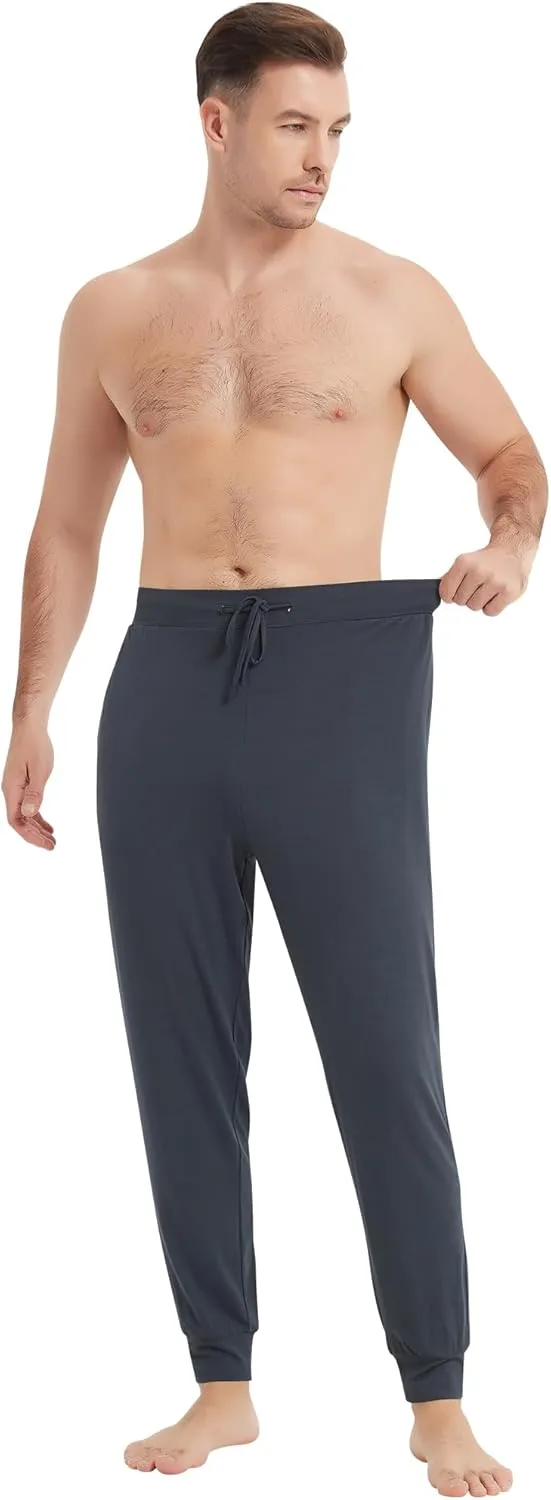 NACHILA Men's Pajamas Pants-Viscose Made from Bamboo, Soft Jogger Pants Comfy Sleep Pants Cool Pjs Bottoms with Pockets