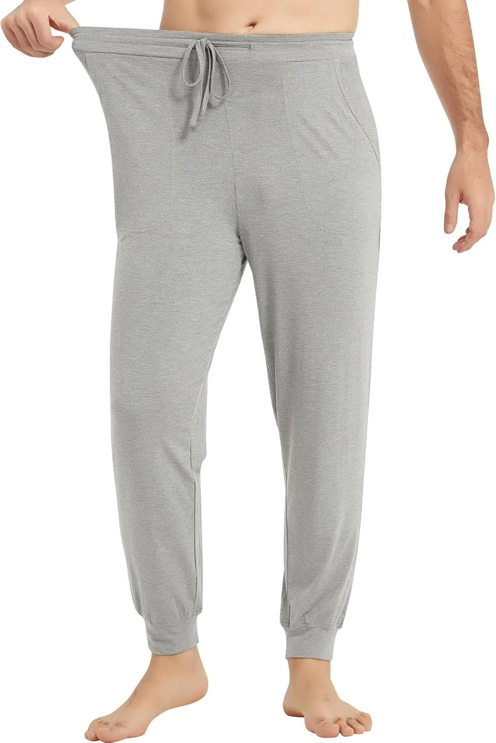 NACHILA Men's Pajamas Pants-Viscose Made from Bamboo, Soft Jogger Pants Comfy Sleep Pants Cool Pjs Bottoms with Pockets