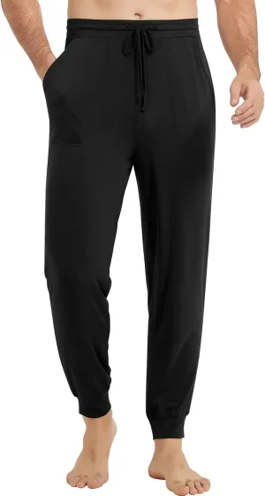 NACHILA Men's Pajamas Pants-Viscose Made from Bamboo, Soft Jogger Pants Comfy Sleep Pants Cool Pjs Bottoms with Pockets