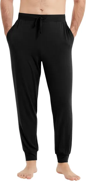 NACHILA Men's Pajamas Pants-Viscose Made from Bamboo, Soft Jogger Pants Comfy Sleep Pants Cool Pjs Bottoms with Pockets