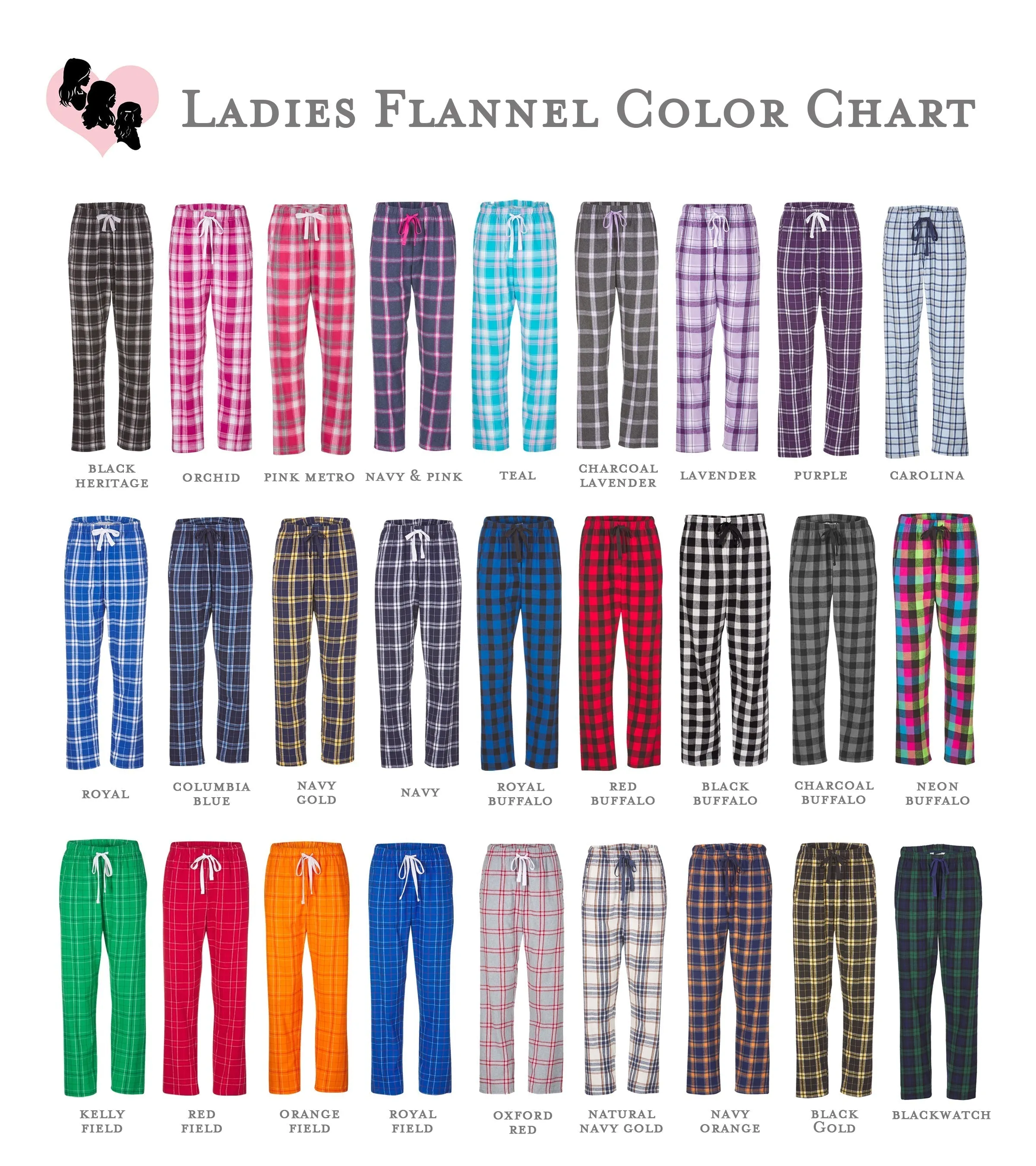 National Charity League Ladies Flannel Pants - NCL Beachside Chapter