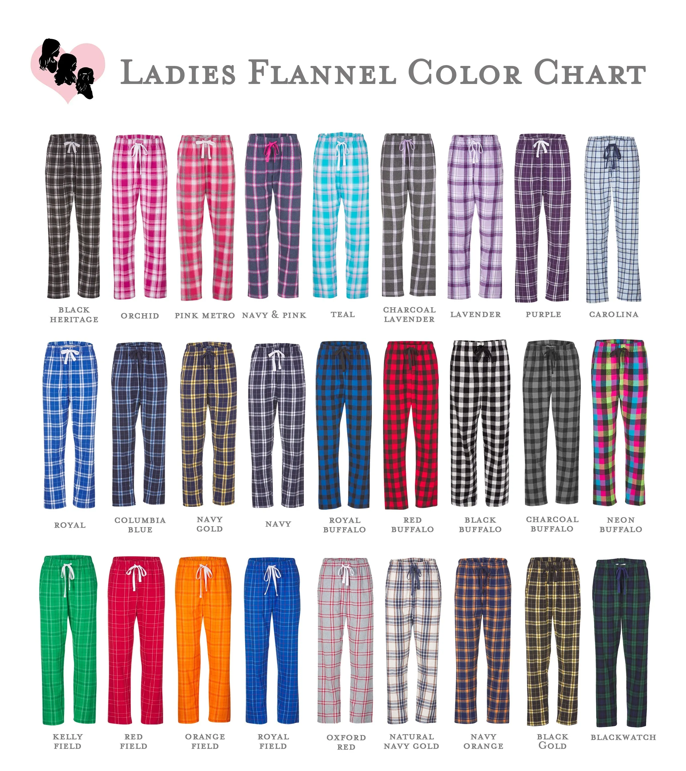 National Charity League Ladies Flannel Pants - NCL Laguna Chapter