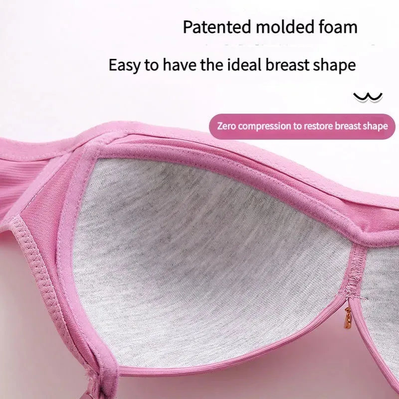 New Adjustable Push-Up Bra for Middle-Aged & Elderly Women - Large Size, Full Cup, No Steel Ring, Sexy Back Fit