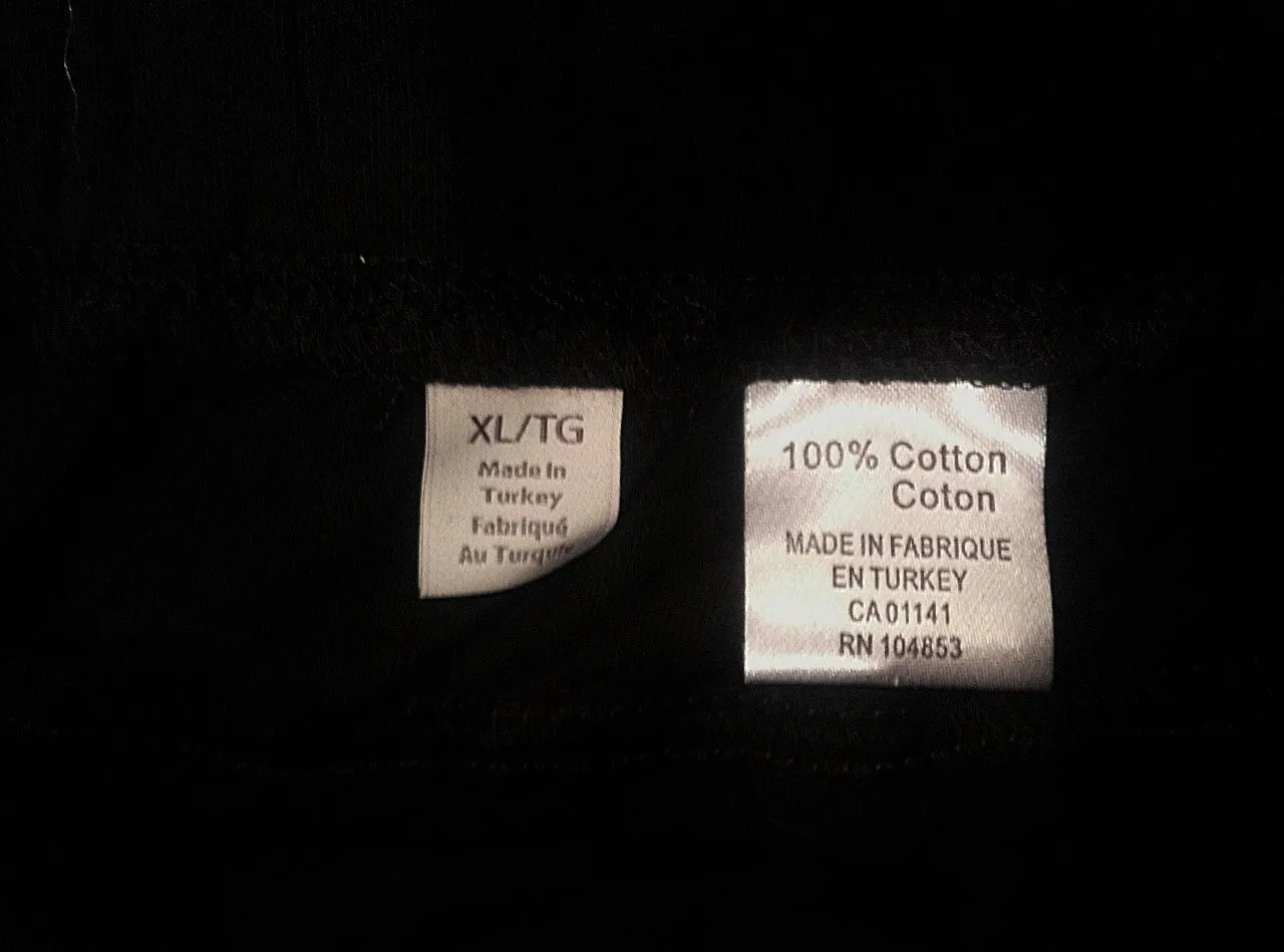 New- American Essentials Lounge Wear- Black 100% Cotton 2 Piece Set- size XL
