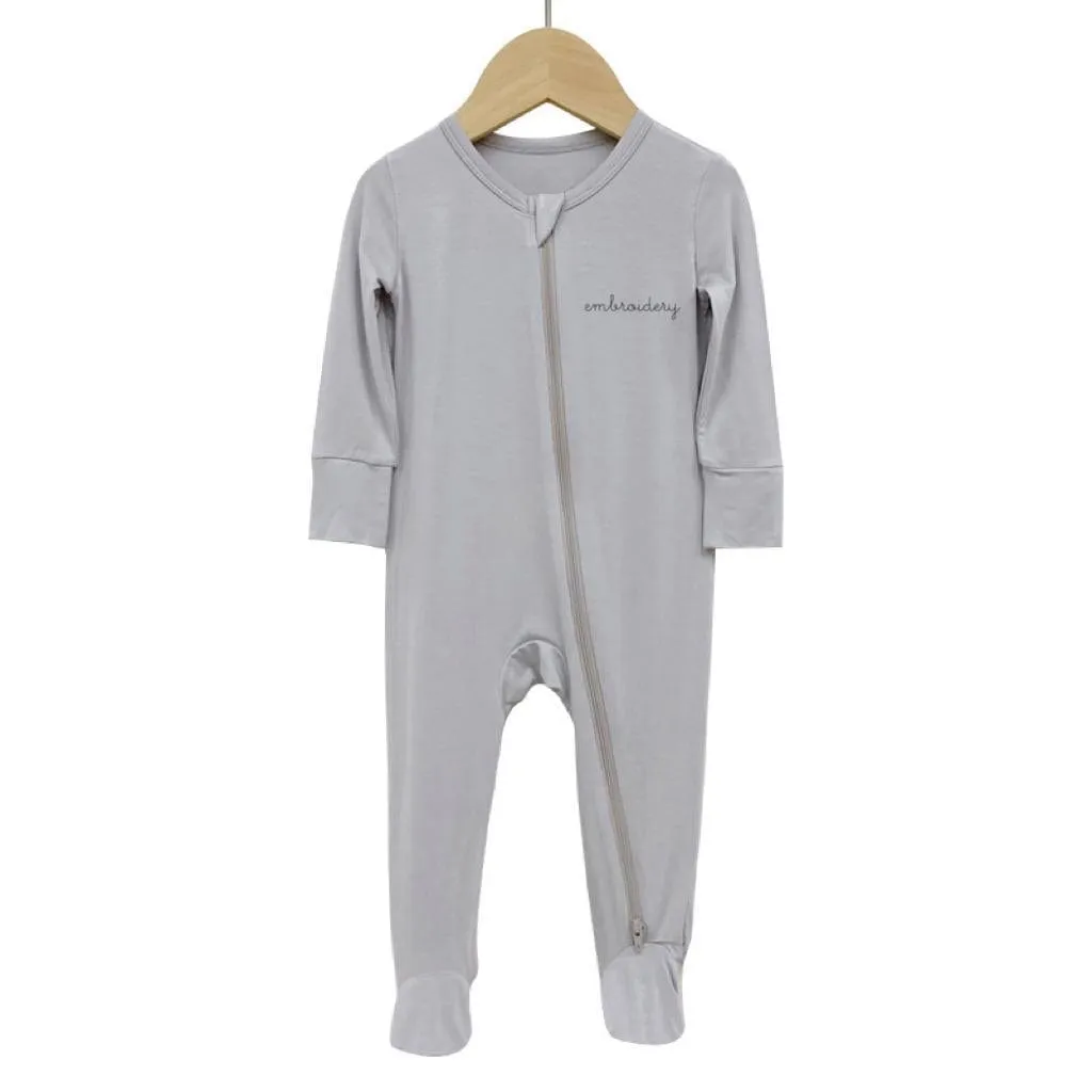 New! Baby Longsleeve Bamboo Cotton Footie
