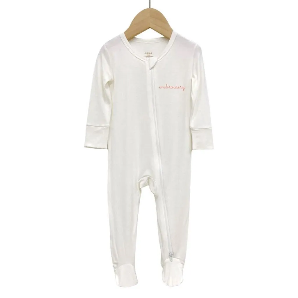 New! Baby Longsleeve Bamboo Cotton Footie