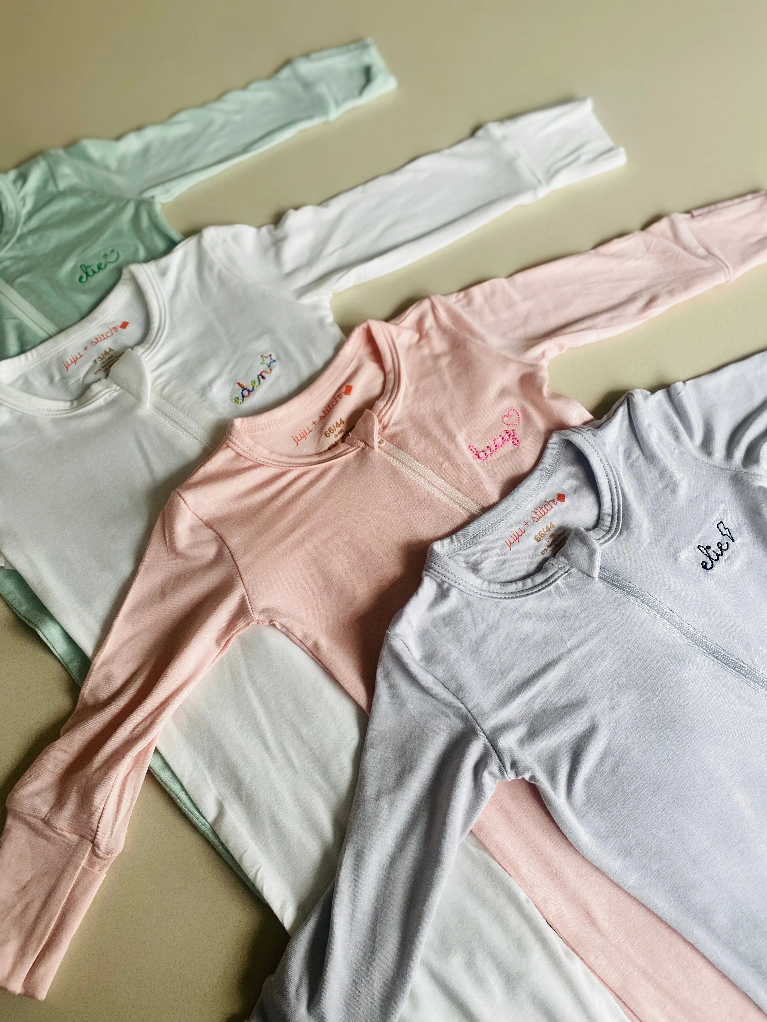 New! Baby Longsleeve Bamboo Cotton Footie