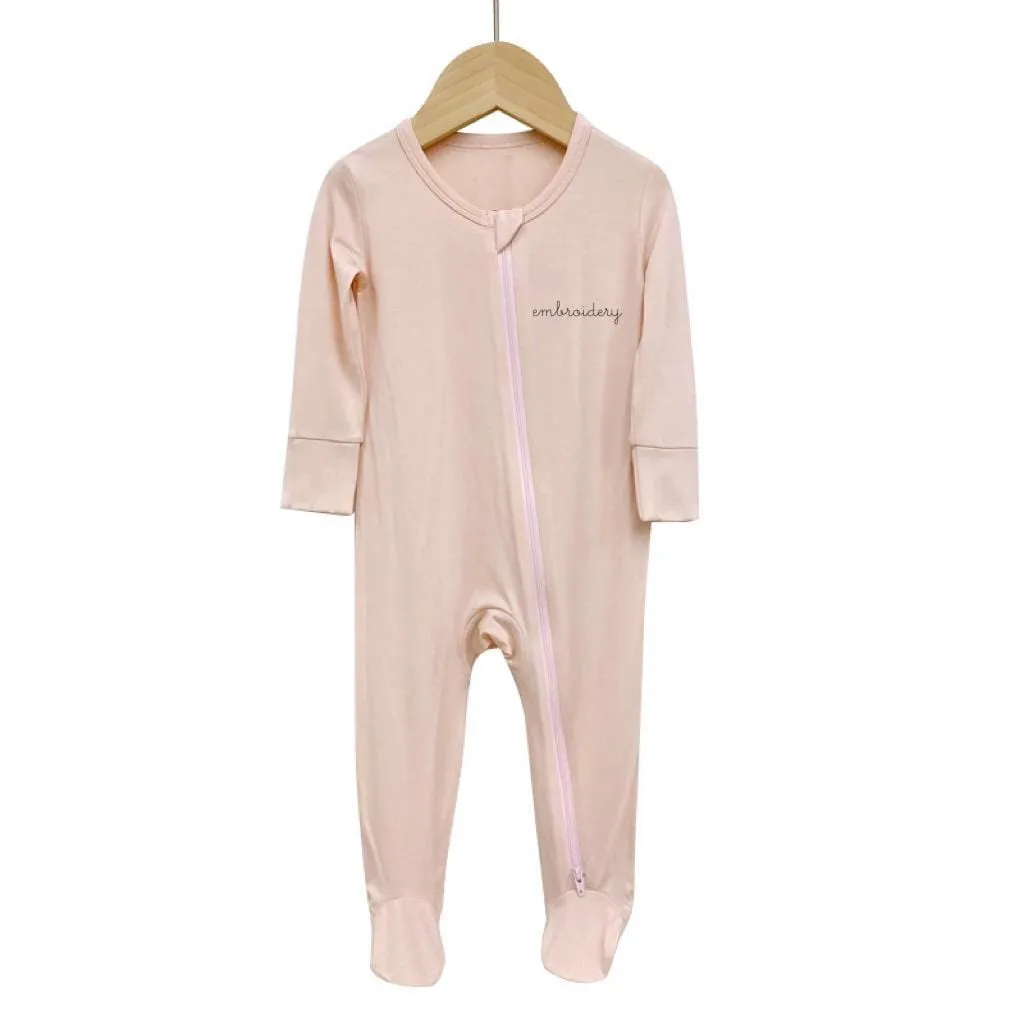 New! Baby Longsleeve Bamboo Cotton Footie