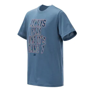 New Balance Boys Chambray Short Sleeve Graphic Tee