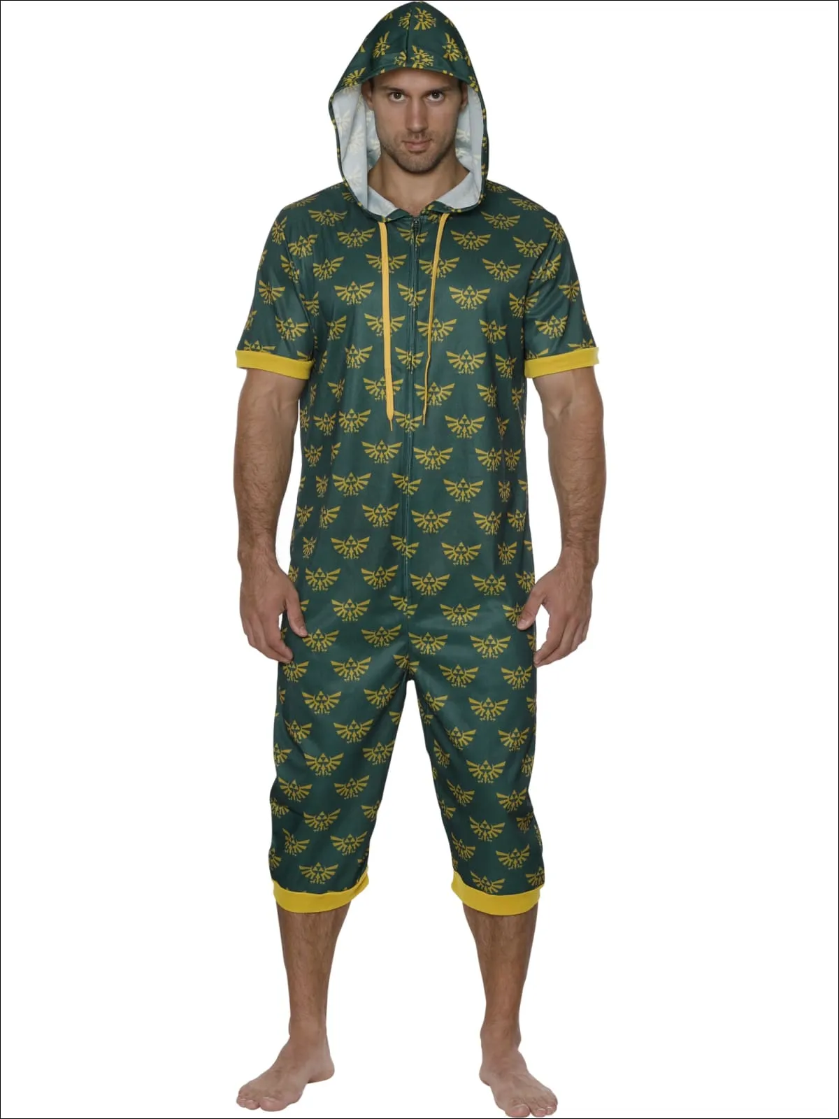 Nintendo Mens One Piece Pajama Short Sleeve Zelda Onesie