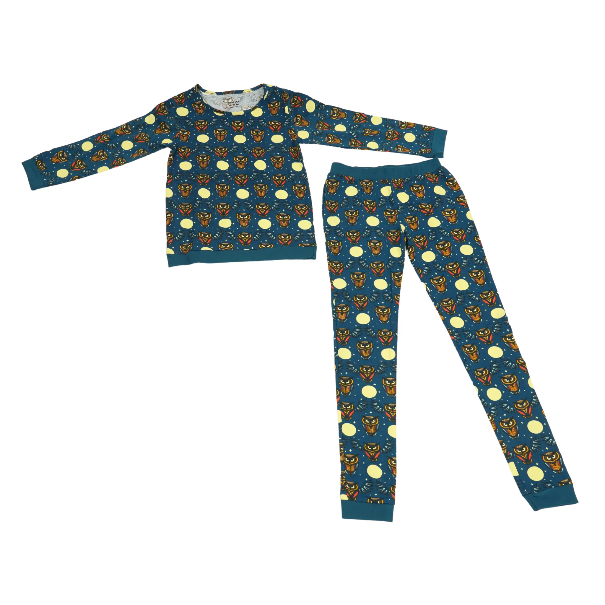 Nocturnal Whispers Glow-in-the-Dark Kids Pajamas Set [FINAL SALE]