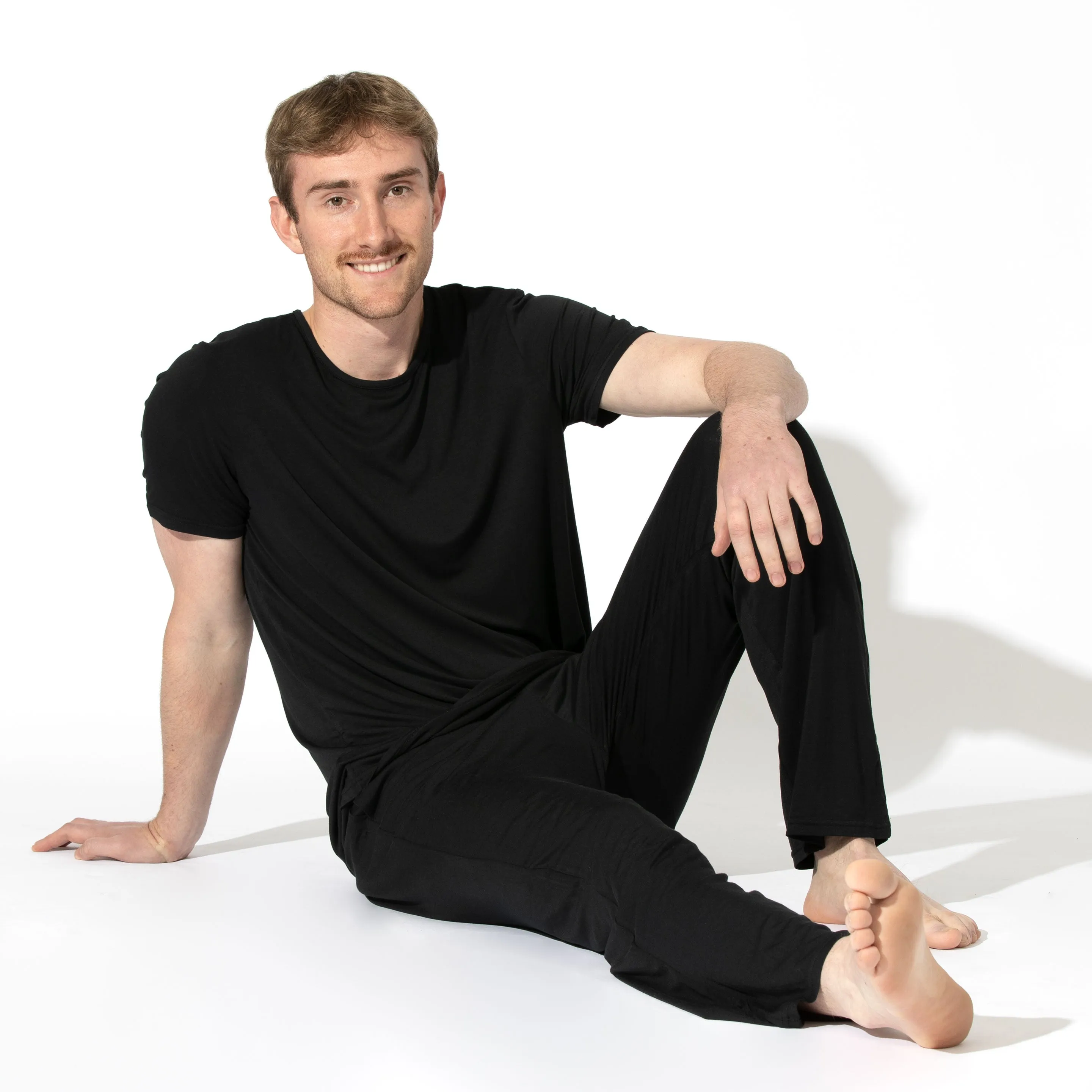 Obsidian Black Bamboo Men's Pajama Set