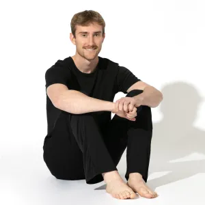 Obsidian Black Bamboo Men's Pajama Set