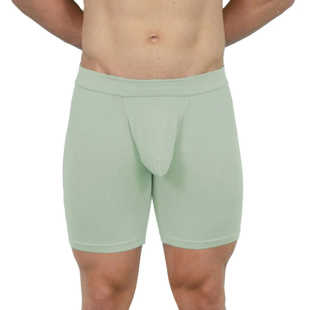 Obviously EliteMan Boxer Brief 6inch Leg - Mint Green
