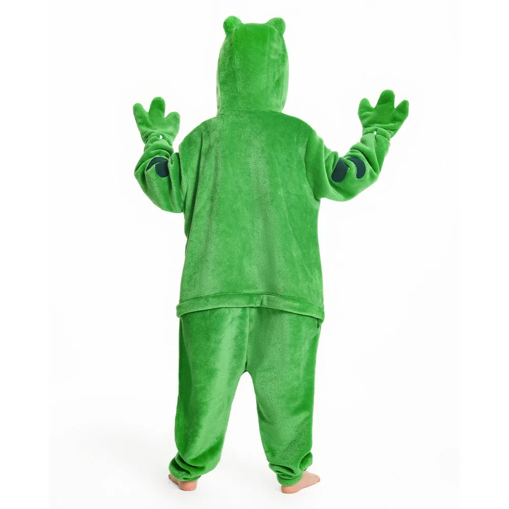 OLAOLA Kids Frog Animal Onesie Plush Soft Flannel Warm Home Pajamas One-Piece Sleepwear