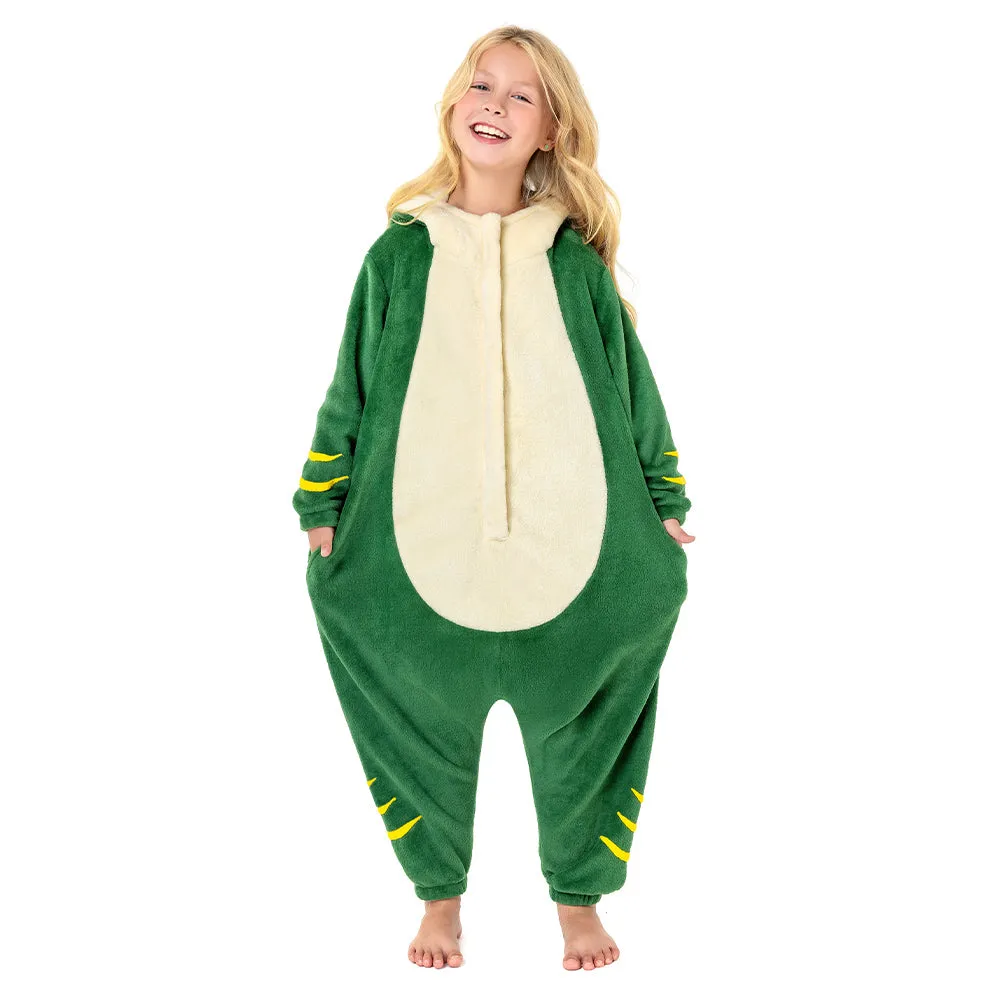 OLAOLA Kids Snake Animal Onesie Plush Soft Flannel Warm Home Pajamas One-Piece Sleepwear