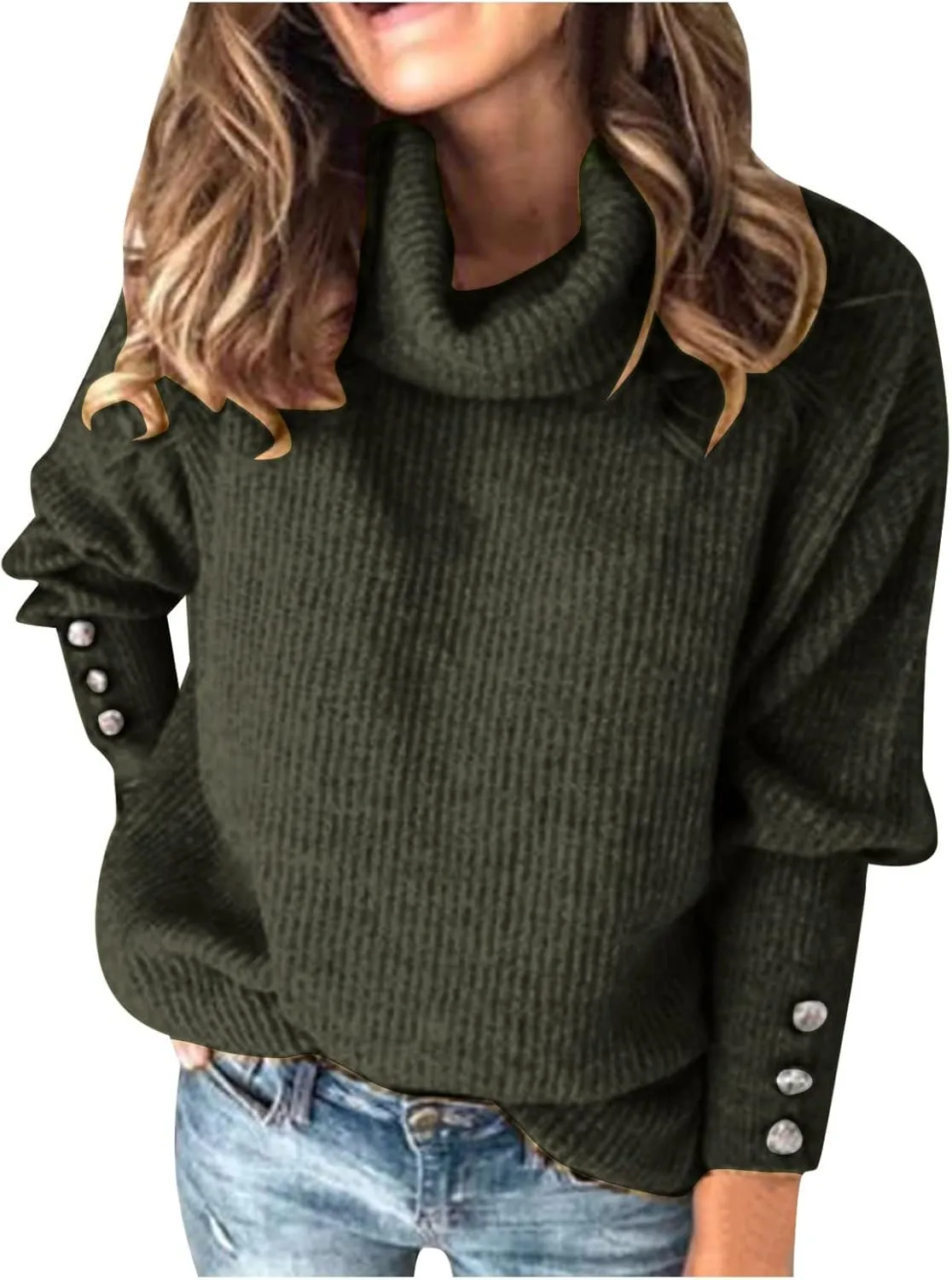 Ollysqiar Sweaters for Women Halloween Knitted Sweater with Cute Ghost Pattern Gothic Streetwear with Long Sleeves