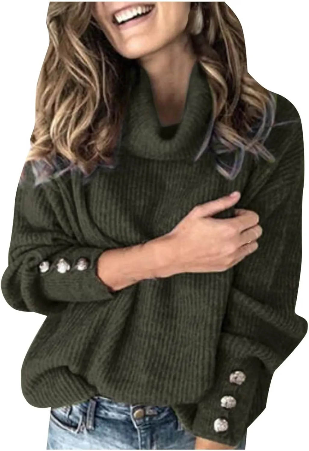 Ollysqiar Sweaters for Women Halloween Knitted Sweater with Cute Ghost Pattern Gothic Streetwear with Long Sleeves