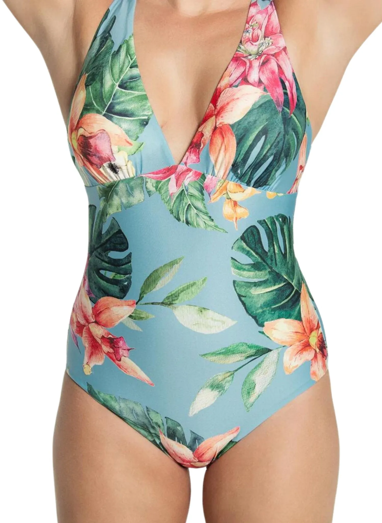 One Piece Swimsuit with Back Detail