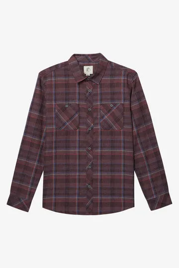 O'Neill Mythic Sessions Flannel L/S Shirt-Huckleberry