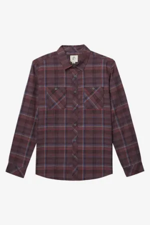 O'Neill Mythic Sessions Flannel L/S Shirt-Huckleberry