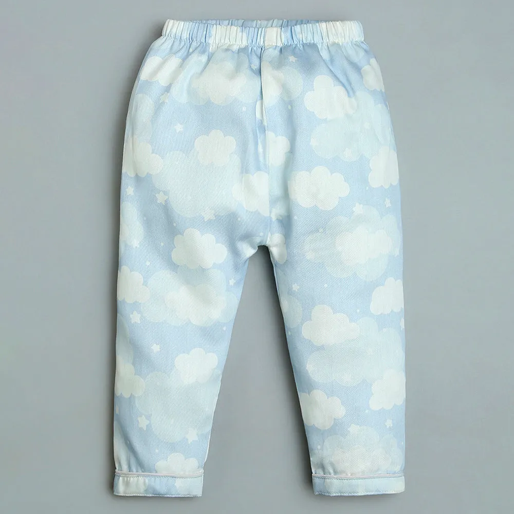 Organic Cotton  Night Suit - Cloud Blue