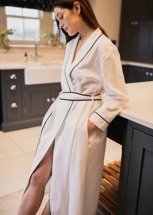 Organic Cotton Robe: White