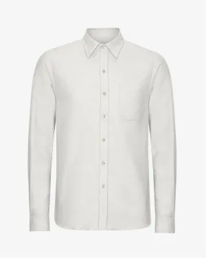 Organic Flannel Shirt - Limestone Grey