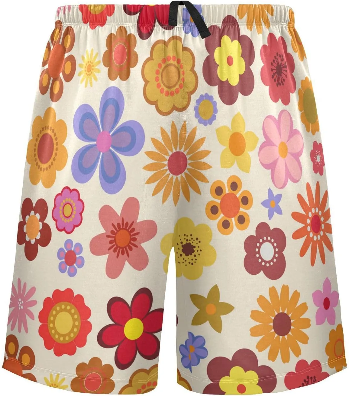 Oyihfvs Men's Pajama Shorts, Soft Lounge Short Pants with Pockets Drawstring (S-2XL)