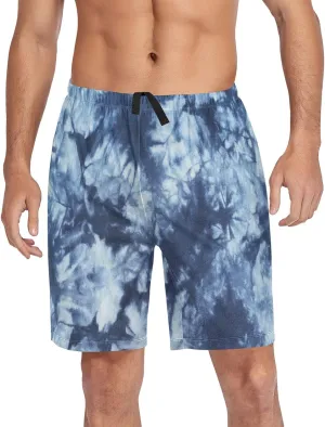 Oyihfvs Men's Pajama Shorts, Soft Lounge Short Pants with Pockets Drawstring (S-2XL)
