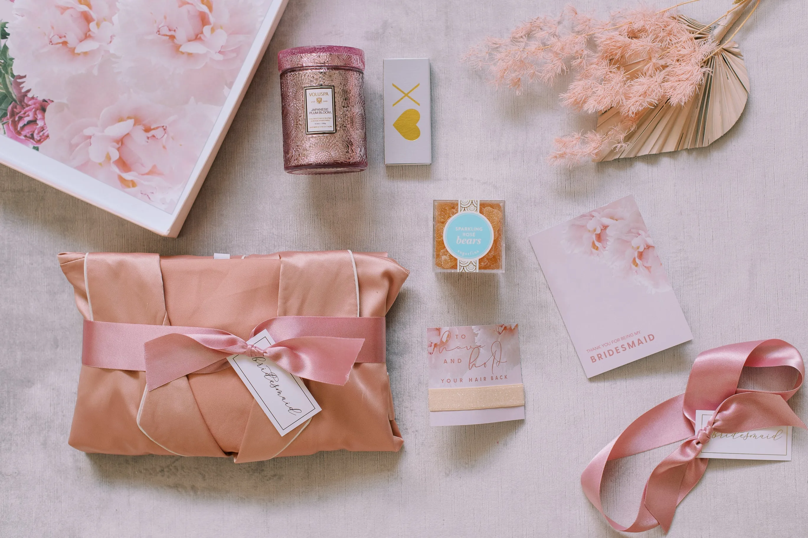 Pajama Bridesmaid Proposal Box in Blush