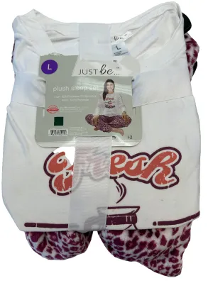 Pajamas 2pc By Just Be In Animal Print, Size: L
