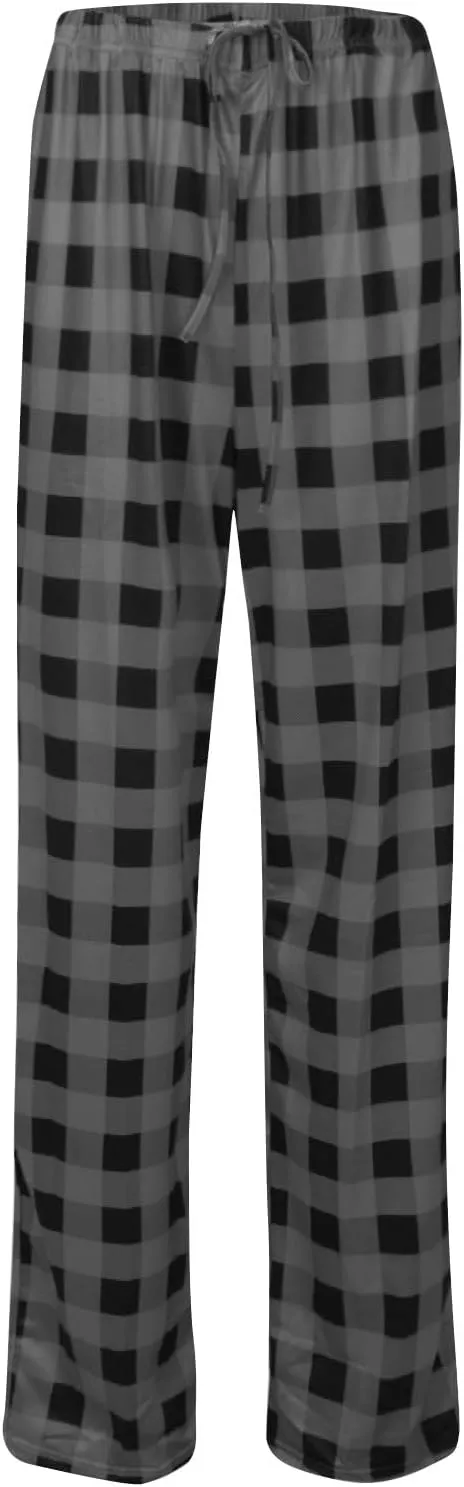 Pajamas Pants for Women 2024 Plaid Pants Soft Comfy Stretchy Drawstring Christmas Sleep Botton Pants