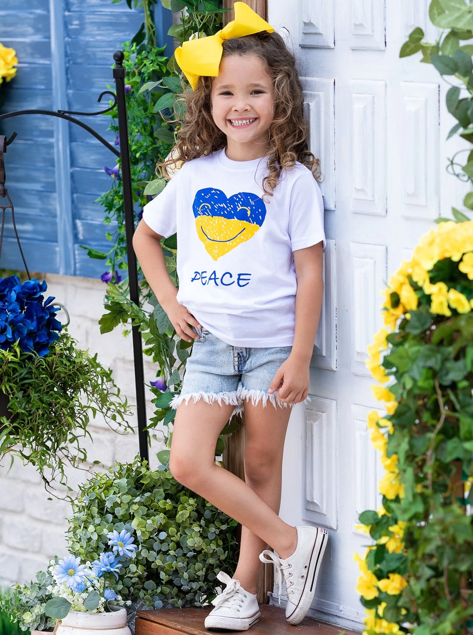 Peace in Ukraine Short Sleeved Top