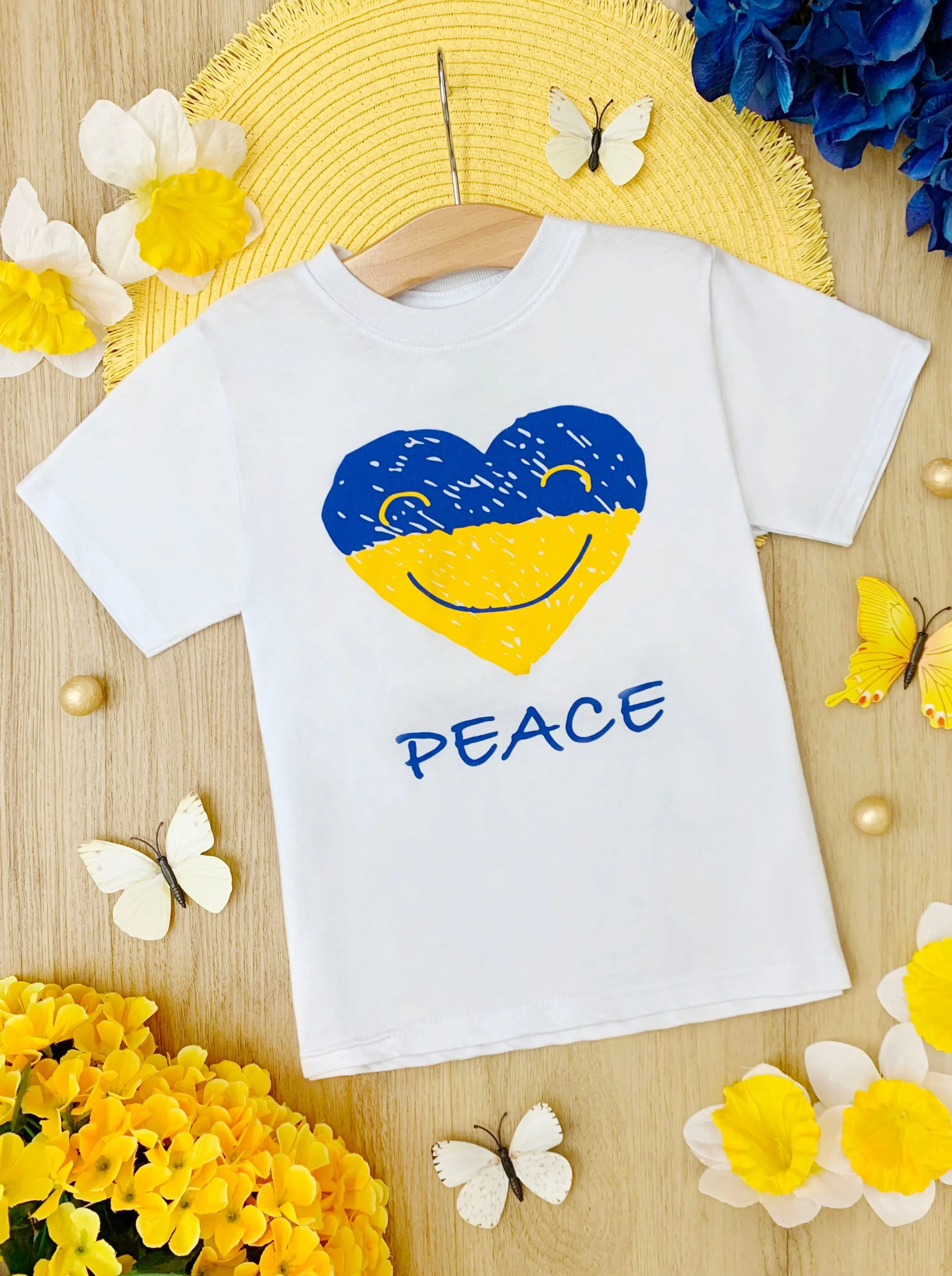 Peace in Ukraine Short Sleeved Top