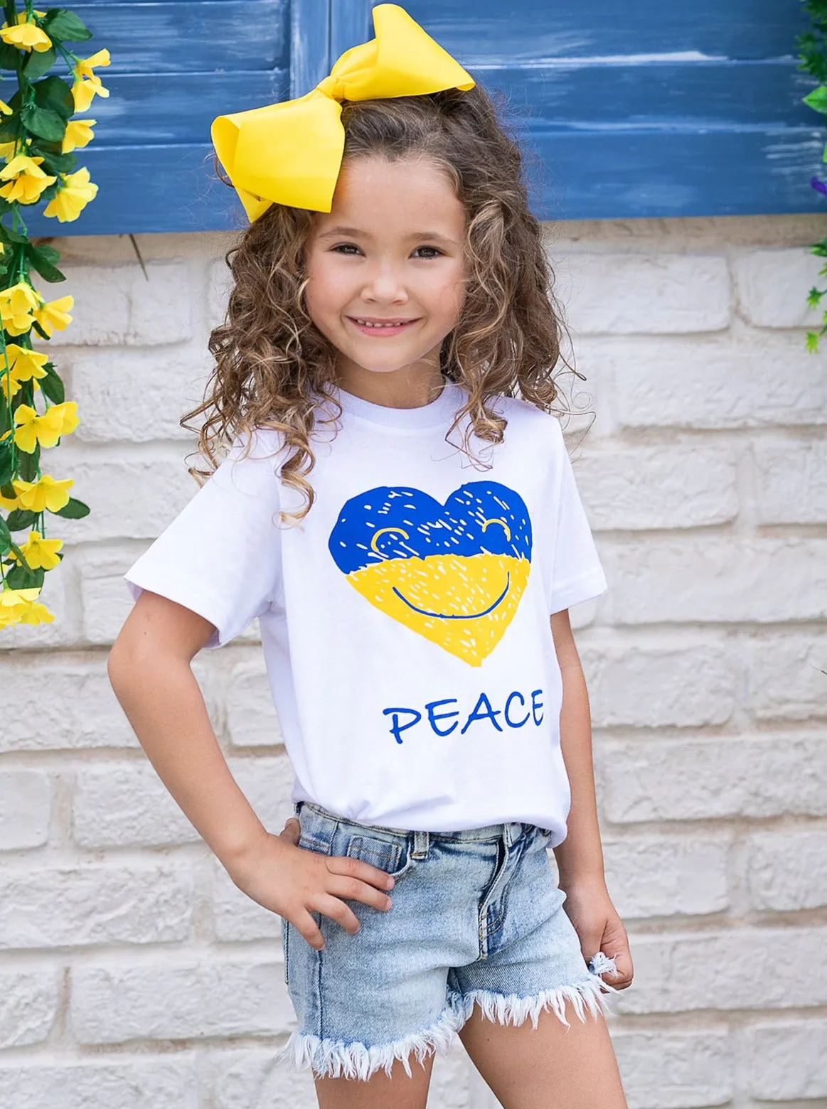 Peace in Ukraine Short Sleeved Top