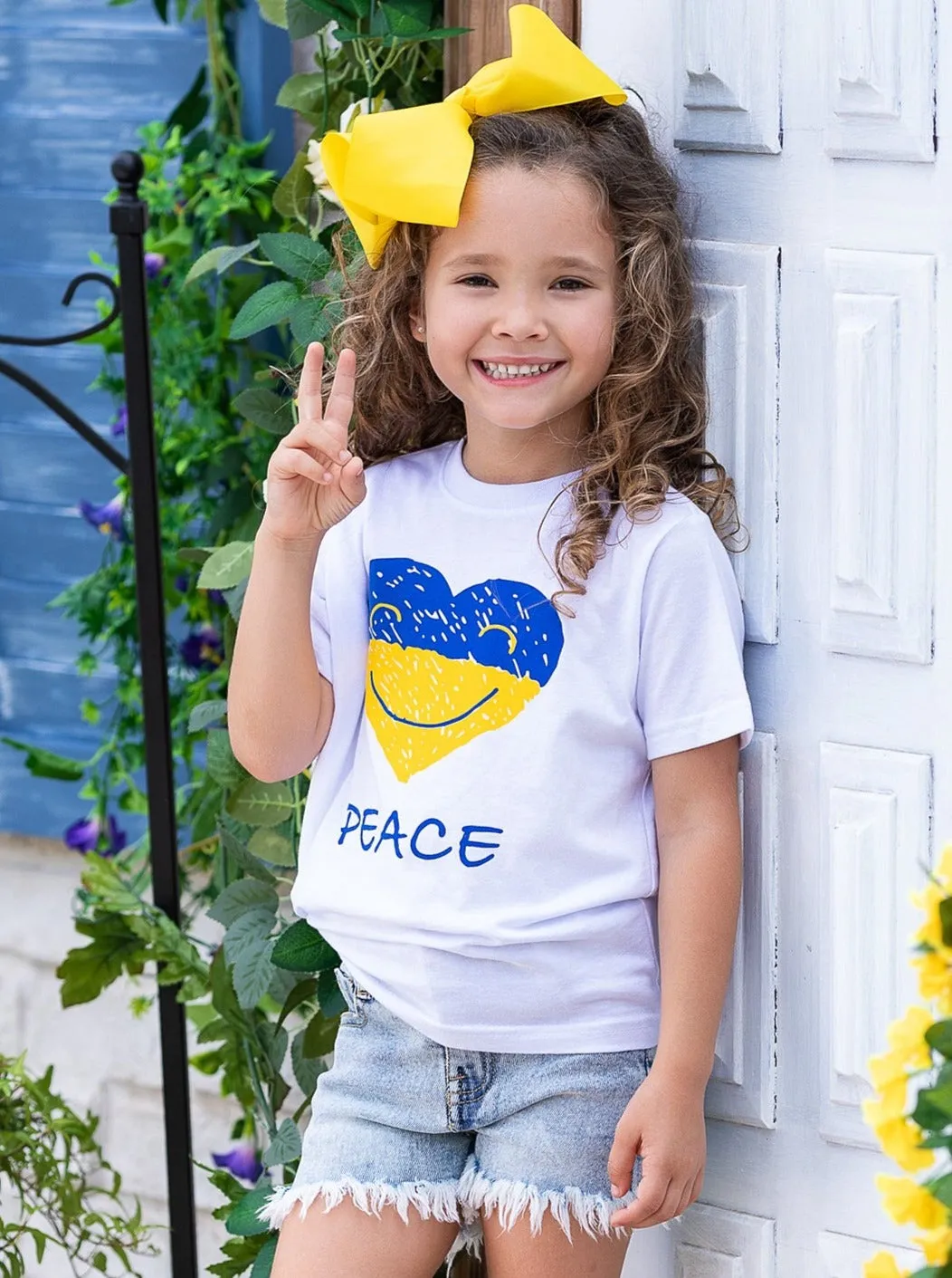 Peace in Ukraine Short Sleeved Top
