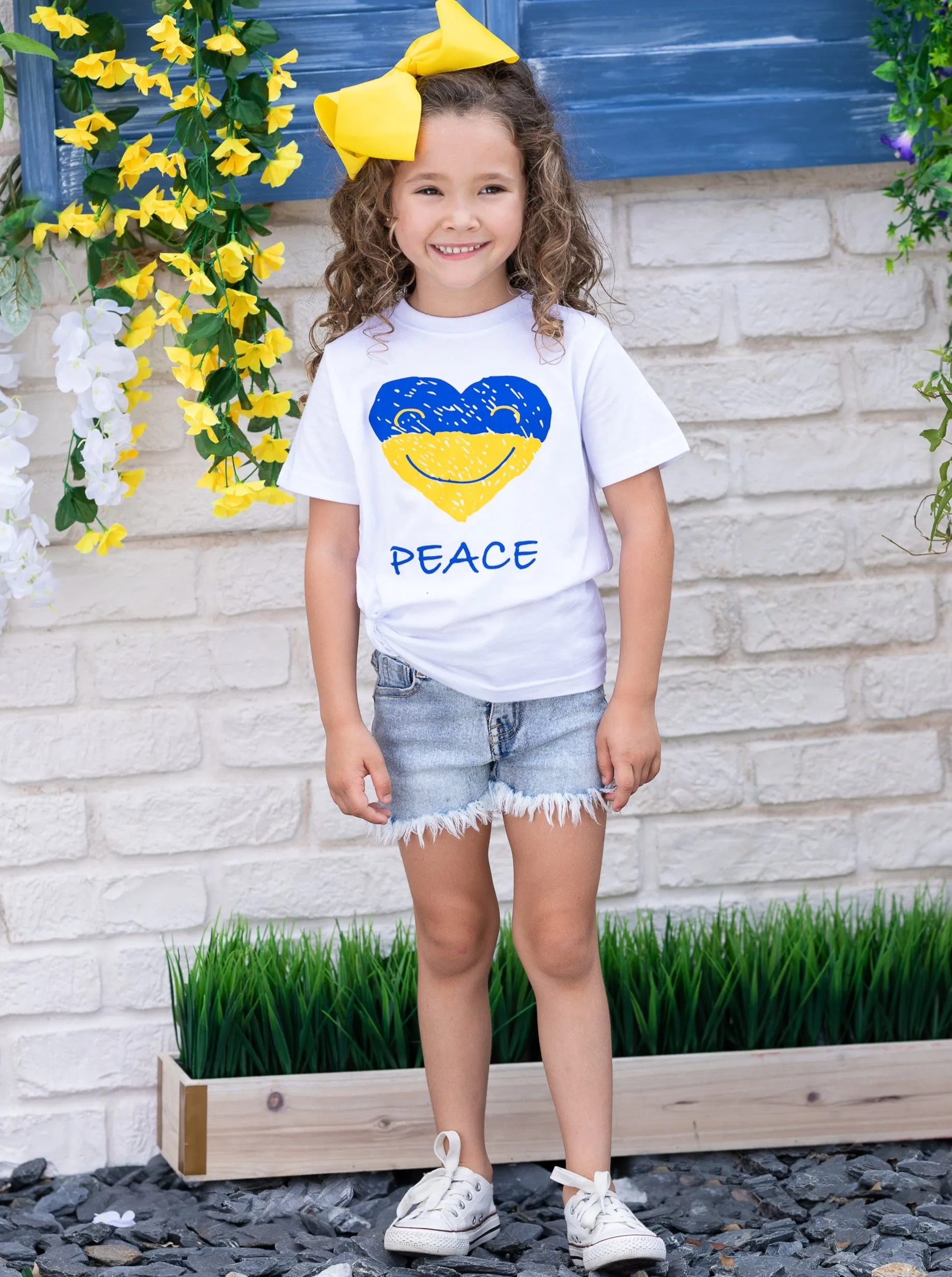 Peace in Ukraine Short Sleeved Top
