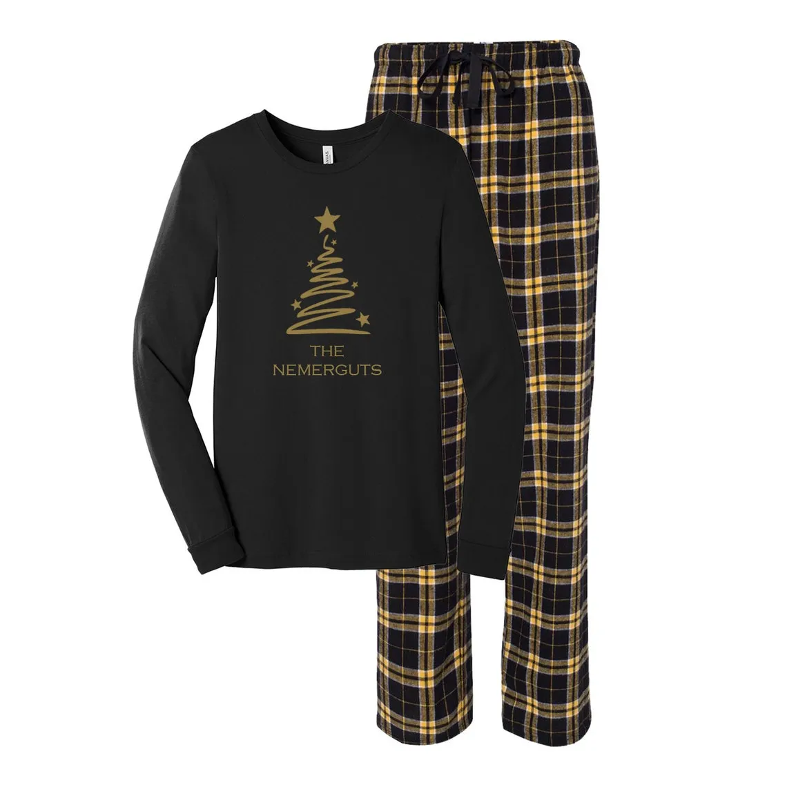 Personalized Christmas Star Matching Family Pajamas
