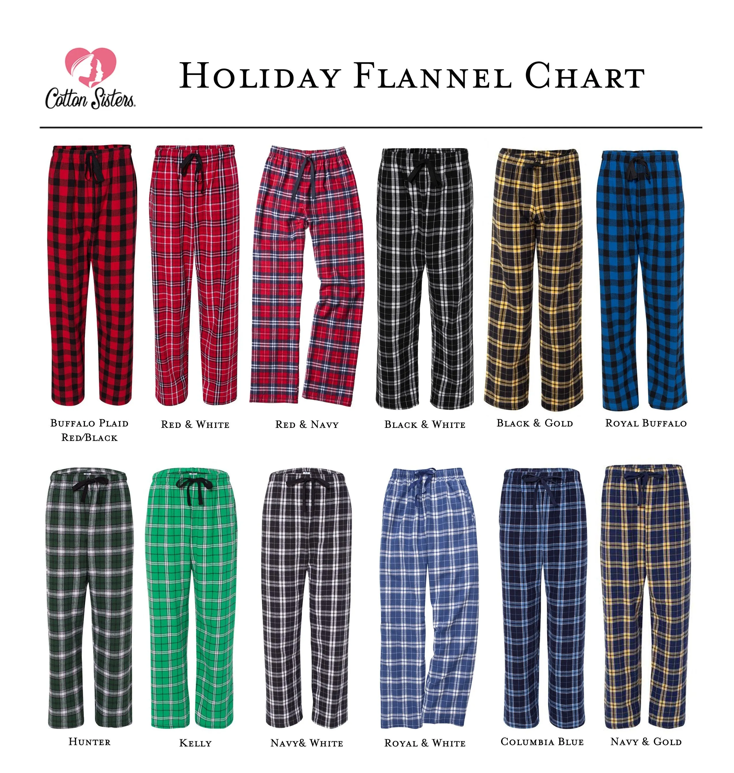 Personalized Matching Family Pajamas - Swirly Christmas Tree
