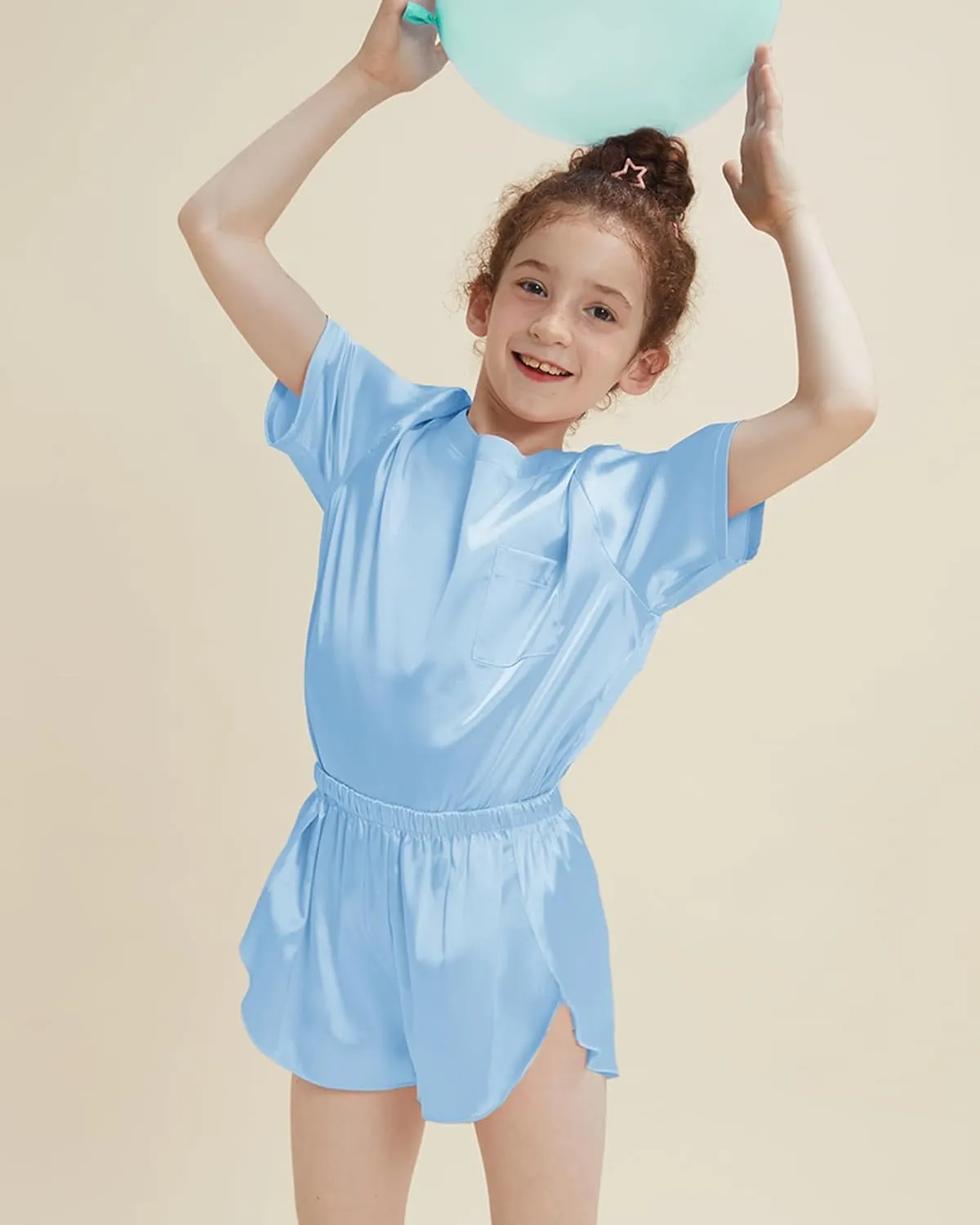 Petite&Me Girls Pajamas, Silk Pajamas for Girls Size 4-14