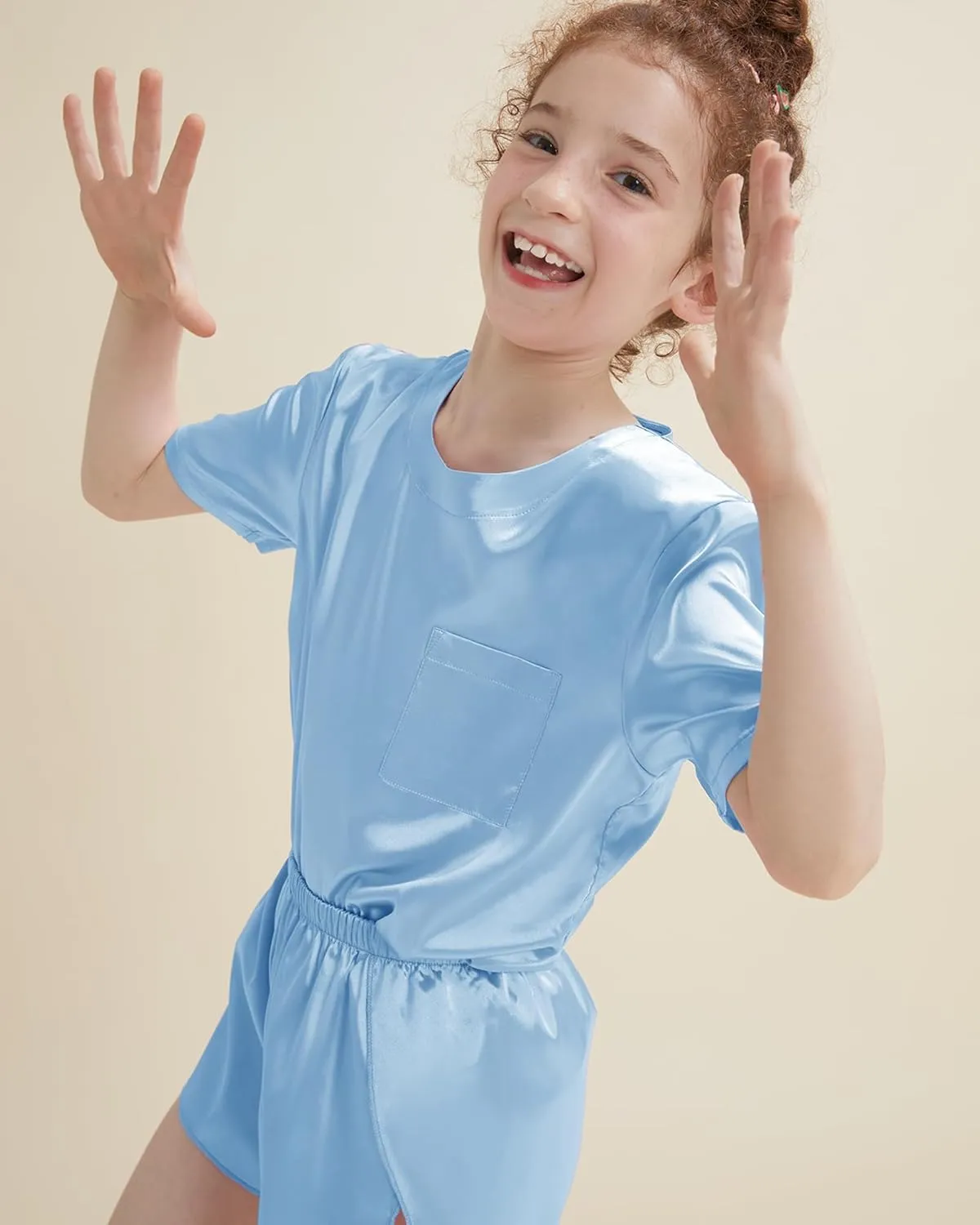 Petite&Me Girls Pajamas, Silk Pajamas for Girls Size 4-14