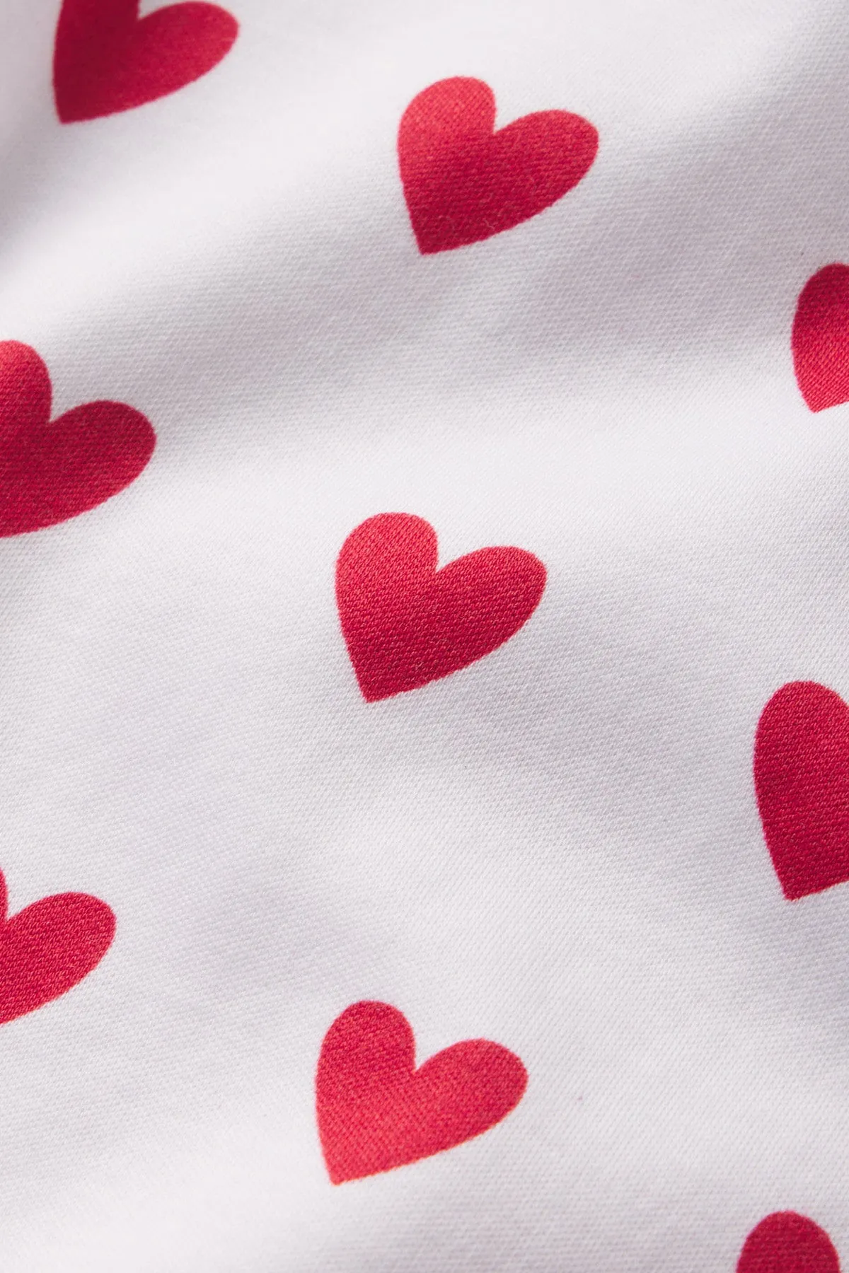 Pima Crew Long-Long Set in Classic Red Heart