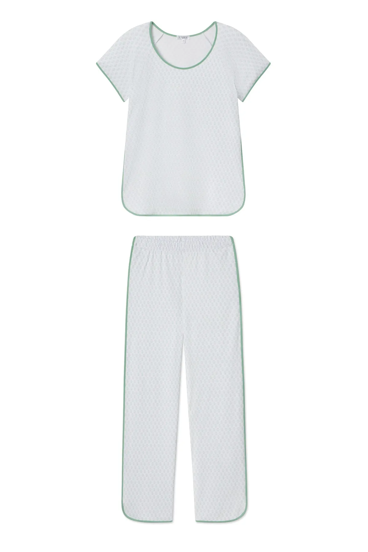 Pima Short-Long Set in Boxwood Blockprint