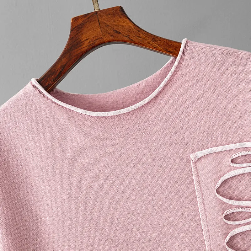 Pink Cut & Sewn Viscose Pajama Set