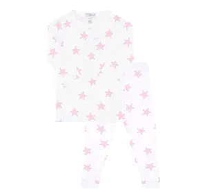Pink Stars Print Pajama