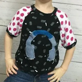 Pink/White- Headphones- 4-5 Years