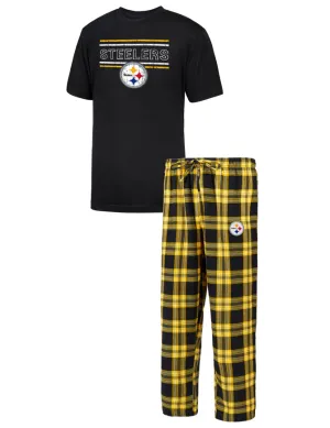 Pittsburgh Steelers - Badge Men's Top & Pant Pajama Set