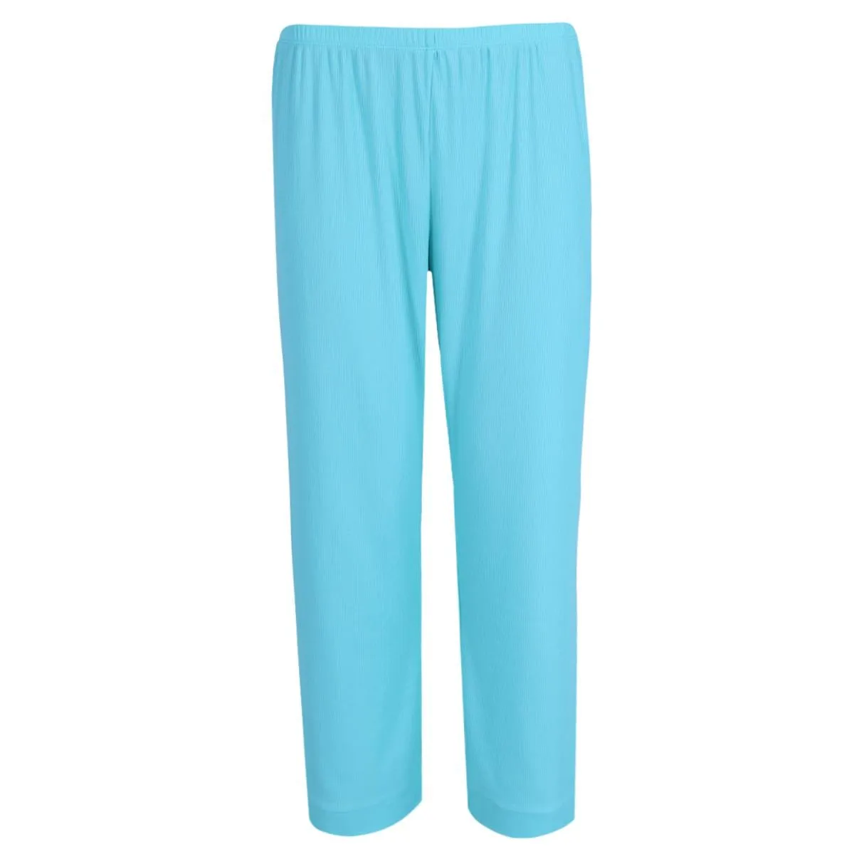 PJ Couture Women's Button Down Wavy Notch Collar Short Sleeve Capri Set